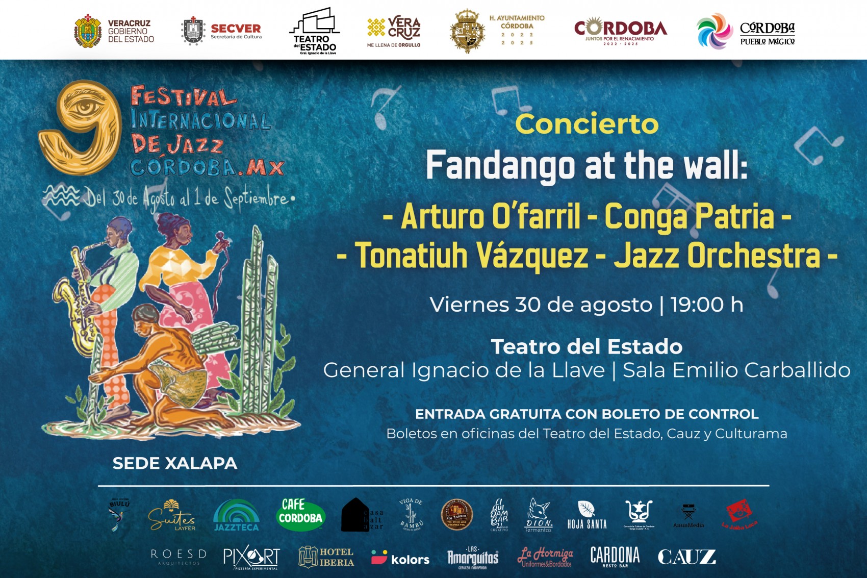 El concierto Fandango at the Wall se presentará en el Teatro del Estado