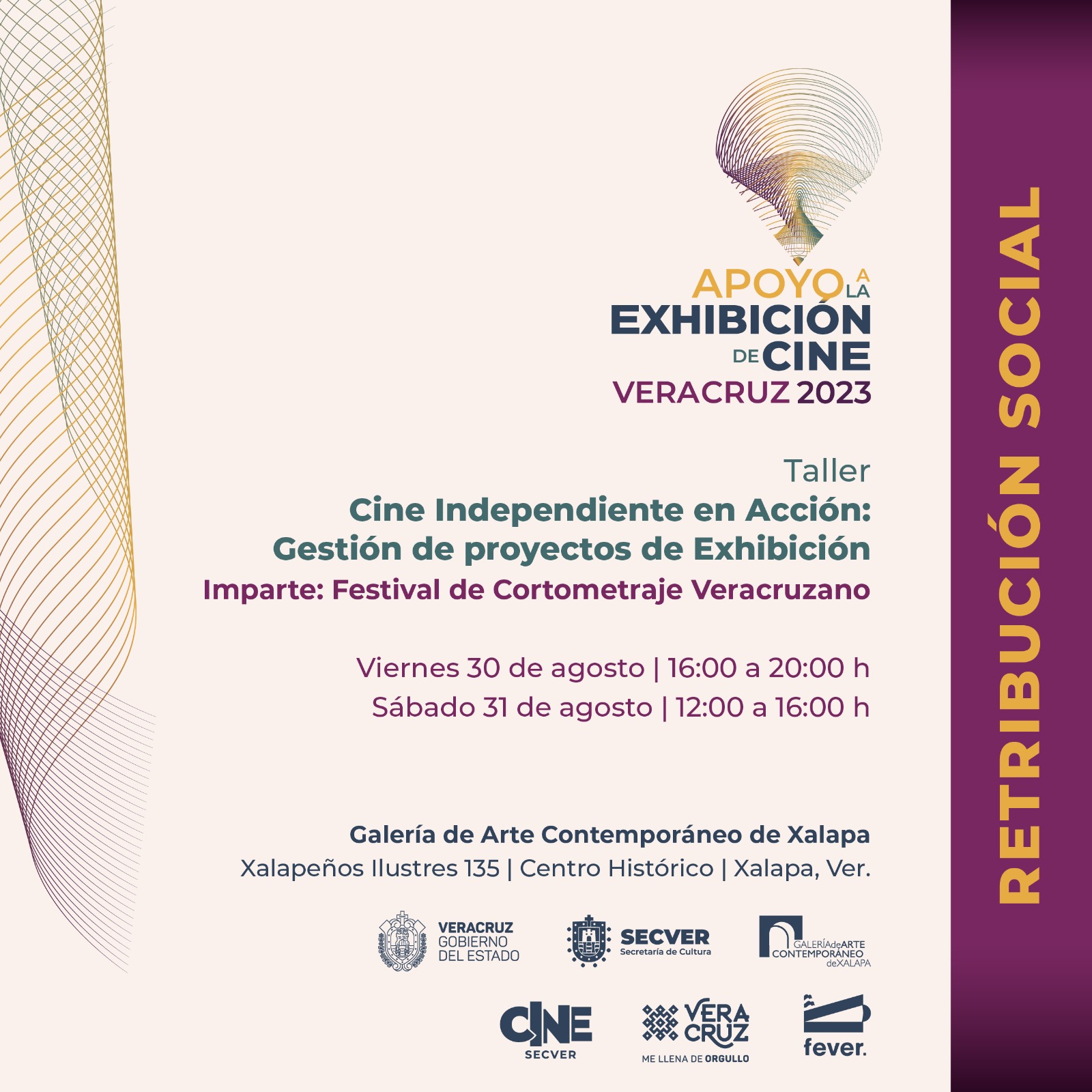Se invita al taller de Cine independiente en acción a realizarse en la GACX