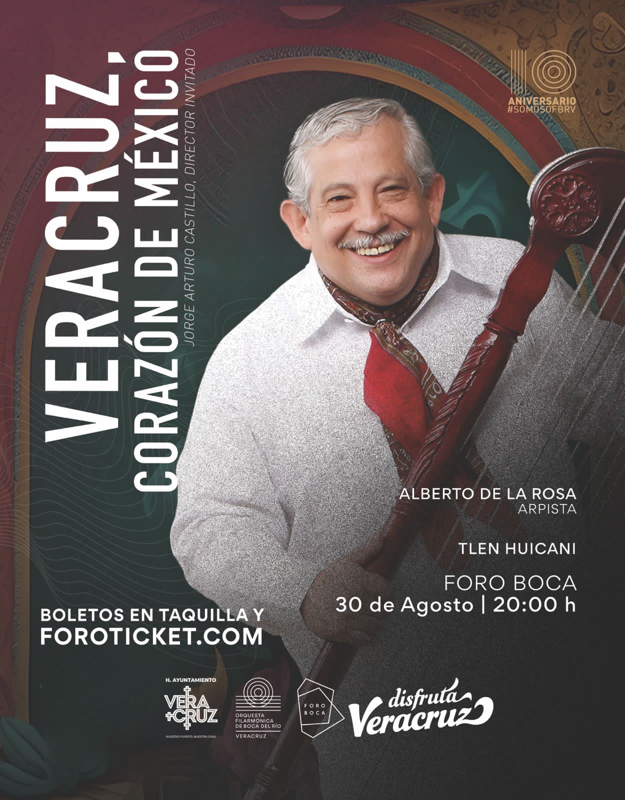 Inicia la Orquesta Filarmónica Boca del Río-Veracruz la temporada de su décimo aniversario con música jarocha