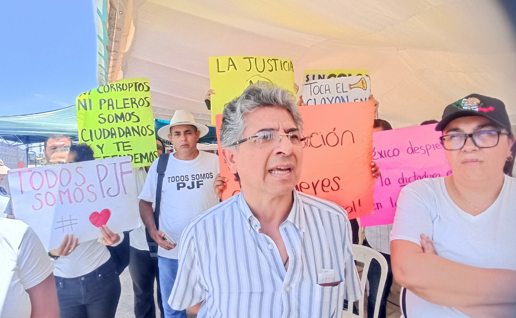 Convocan a marcha contra la reforma judicial en Veracruz puerto; mantienen paro en juzgados federales