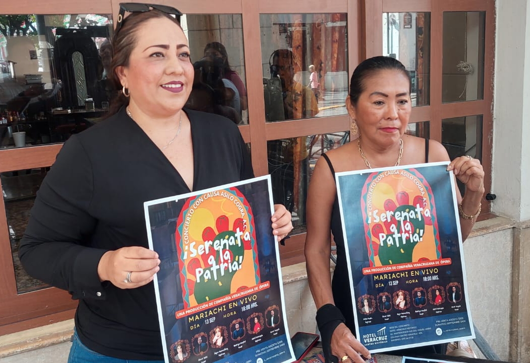 Organiza compañía de ópera el concierto “Serenata a la Patria” a beneficio del asilo Cogra