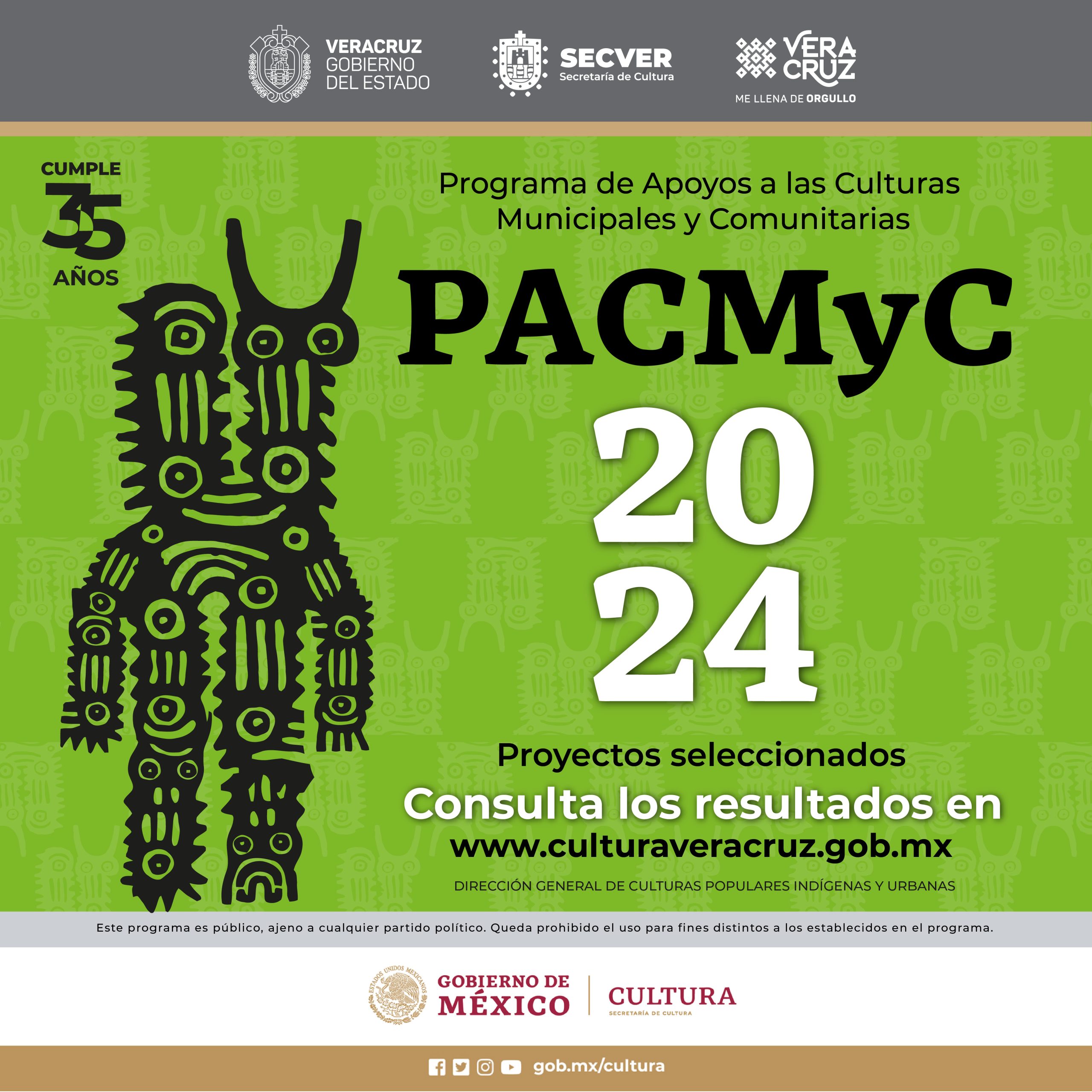 Presenta la SECVER los resultados de la convocatoria del PACMyC 2024