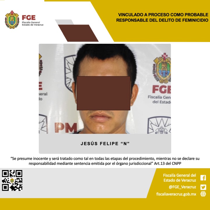 Dan prisión preventiva a feminicida en Minatitlán