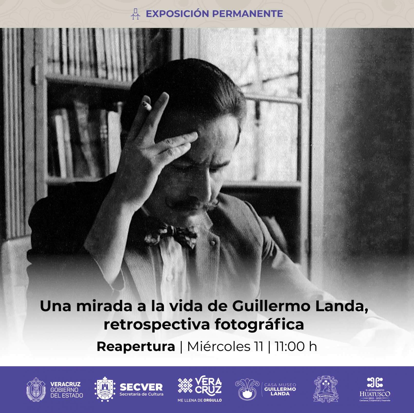 Se abre nuevamente la muestra Una mirada a la vida de Guillermo Landa, en la Casa Museo Guillermo Landa