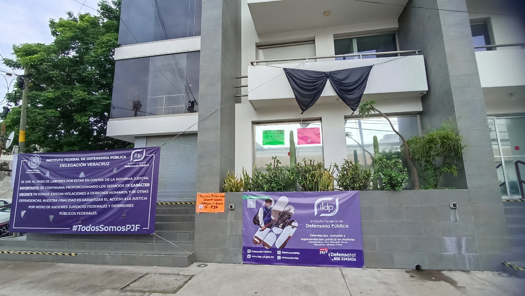 Instituto Federal de la Defensoría Pública en Veracruz suspende labores