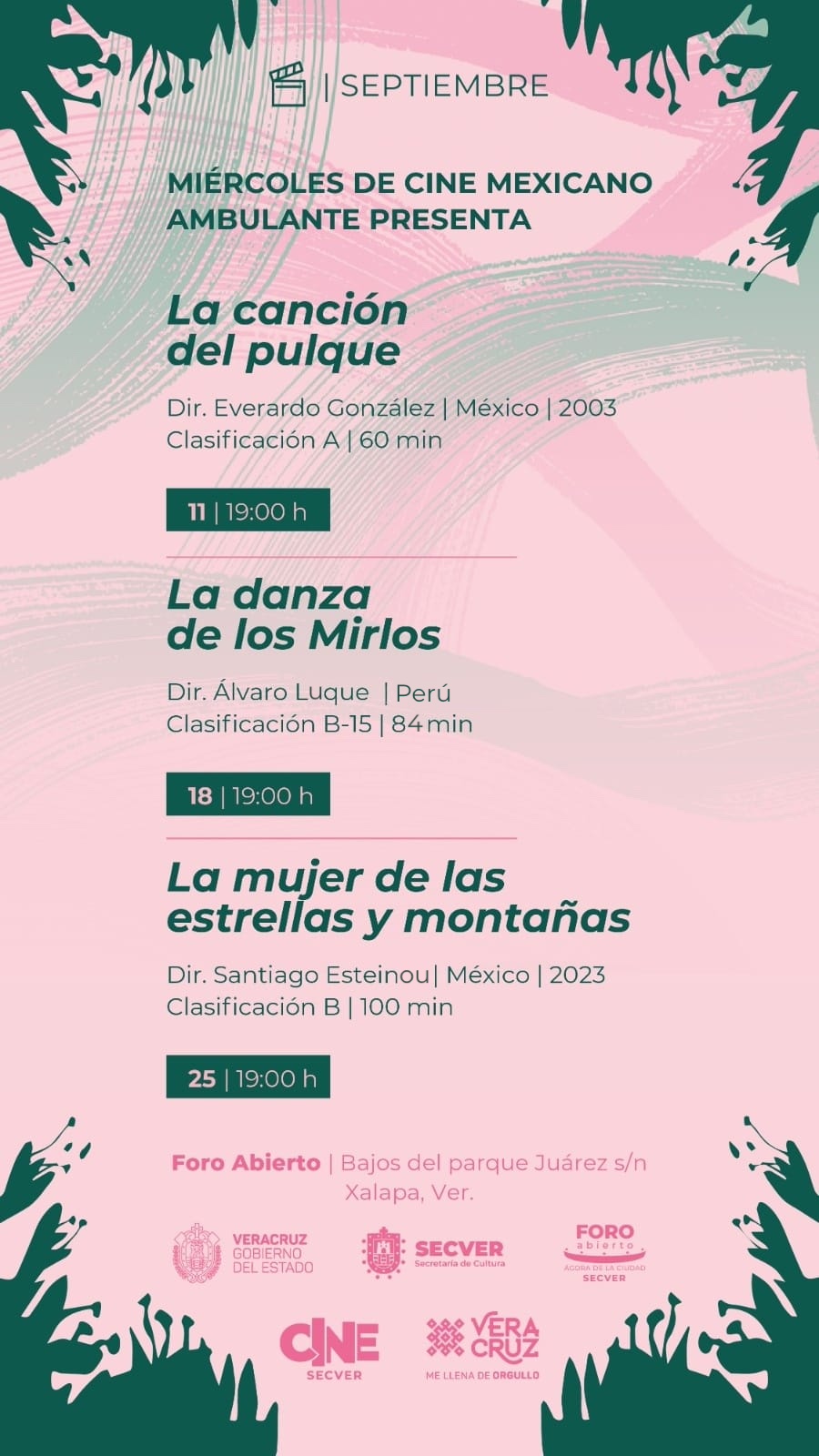 Ambulante Presenta llega al foro abierto del Ágora de la Ciudad de Xalapa