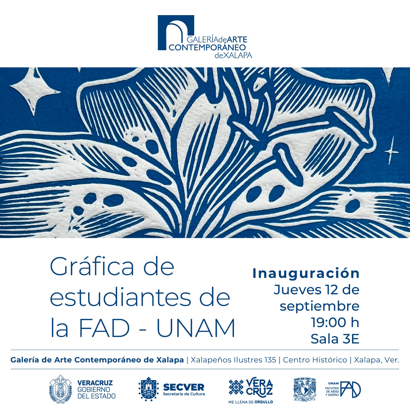 Exposición Gráfica de estudiantes de la FAD-UNAM  en la Sala 3E de la GACX