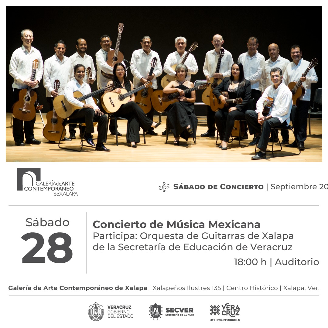 Estás invitado a los sábados de concierto en la GACX durante septiembre