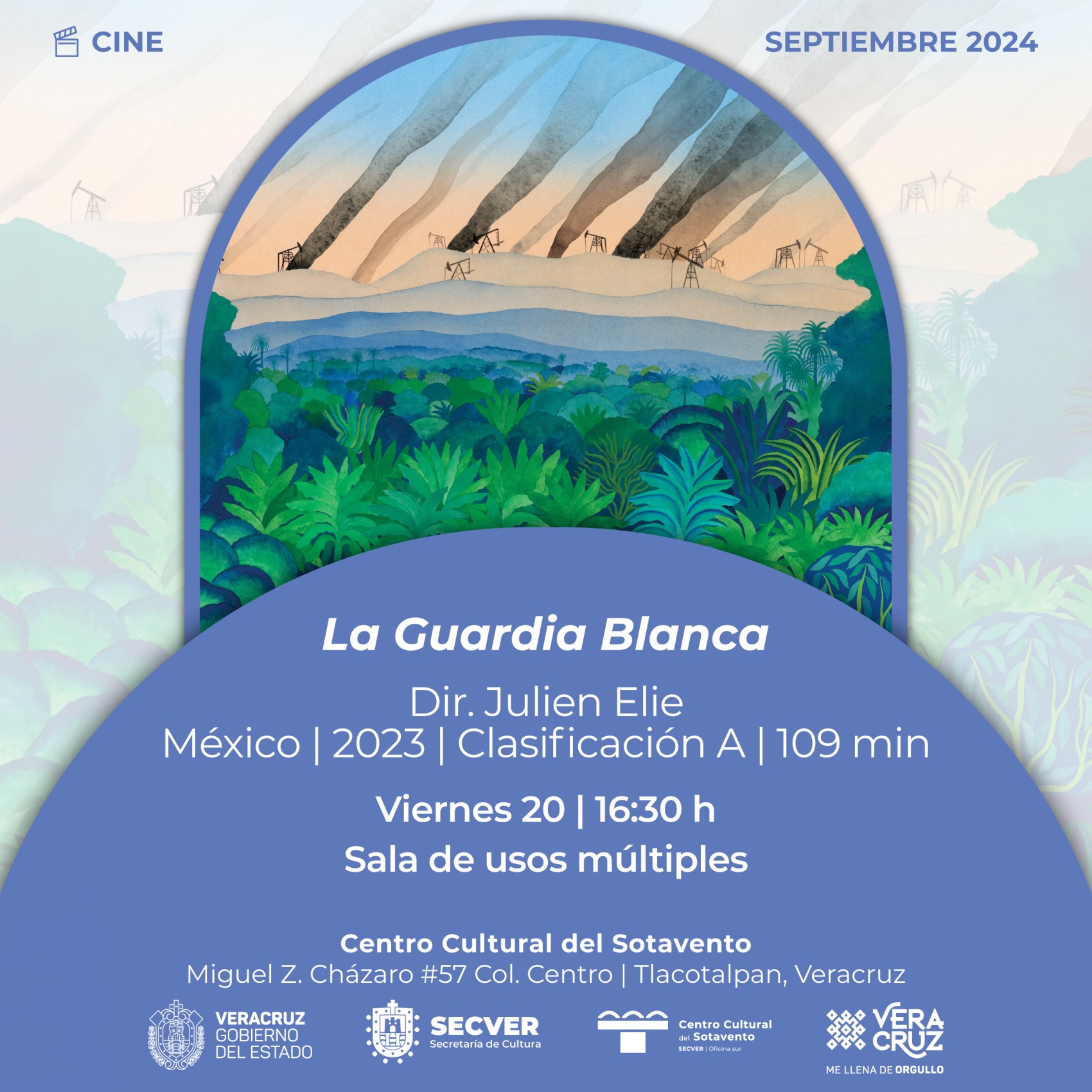 El Centro Cultural del Sotavento proyecta el documental La Guardia Blanca en Tlacotalpan
