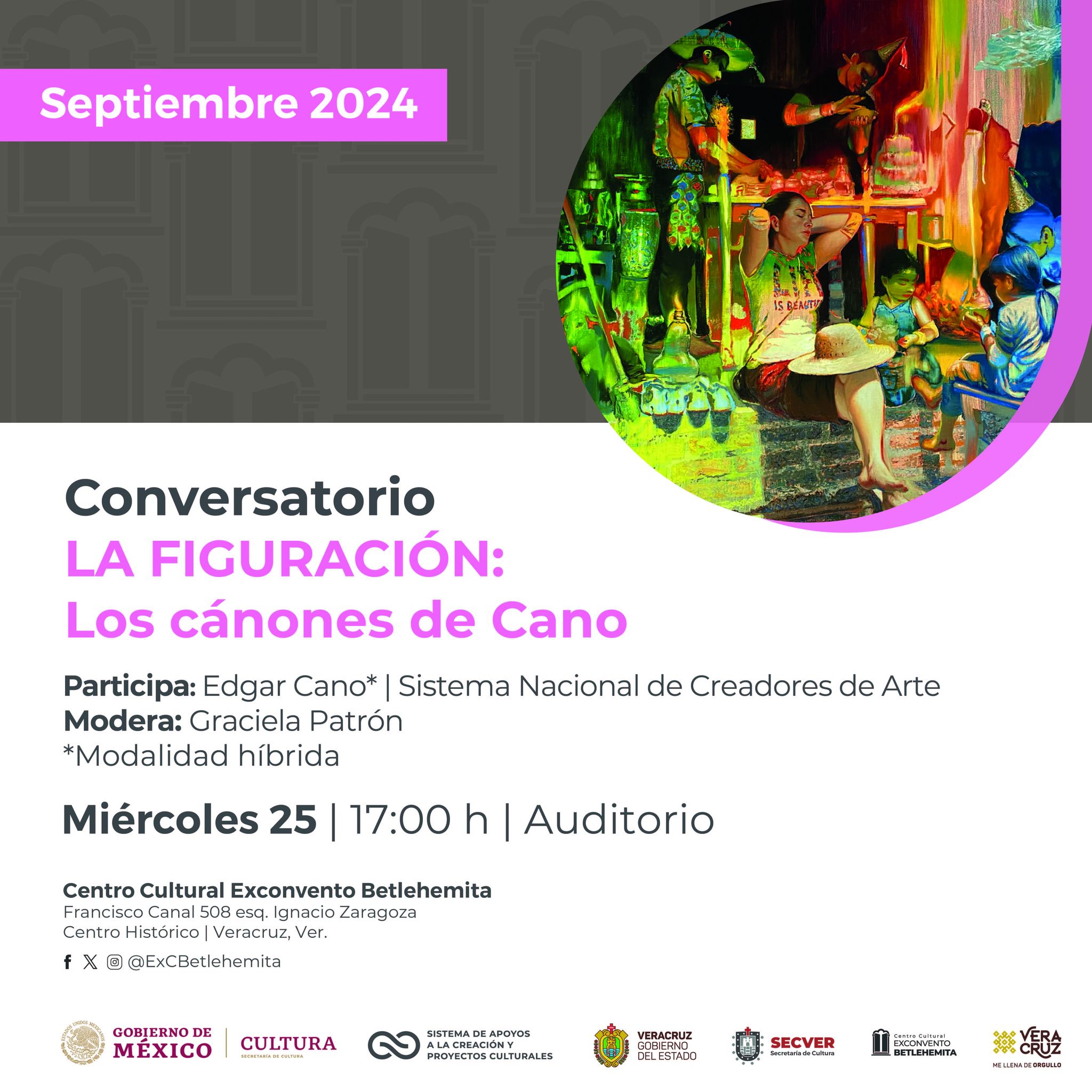Estás invitado al conversatorio La Figuración: Los cánones de Cano en el Exconvento Betlehemita