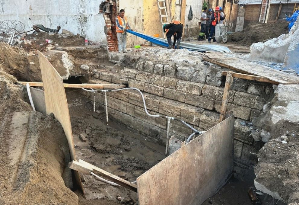 Vestigios de la muralla en obras del Centro de Veracruz: esto informó el INAH
