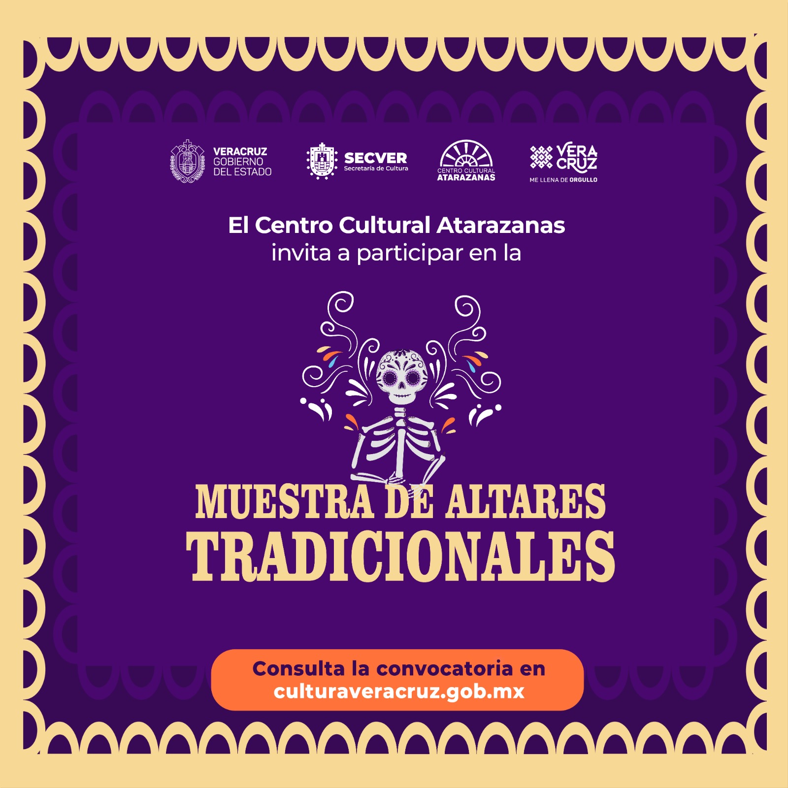 Centro Cultural Atarazanas invita a escuelas preparatorias a participar en la Muestra de Altares del Día de Muertos