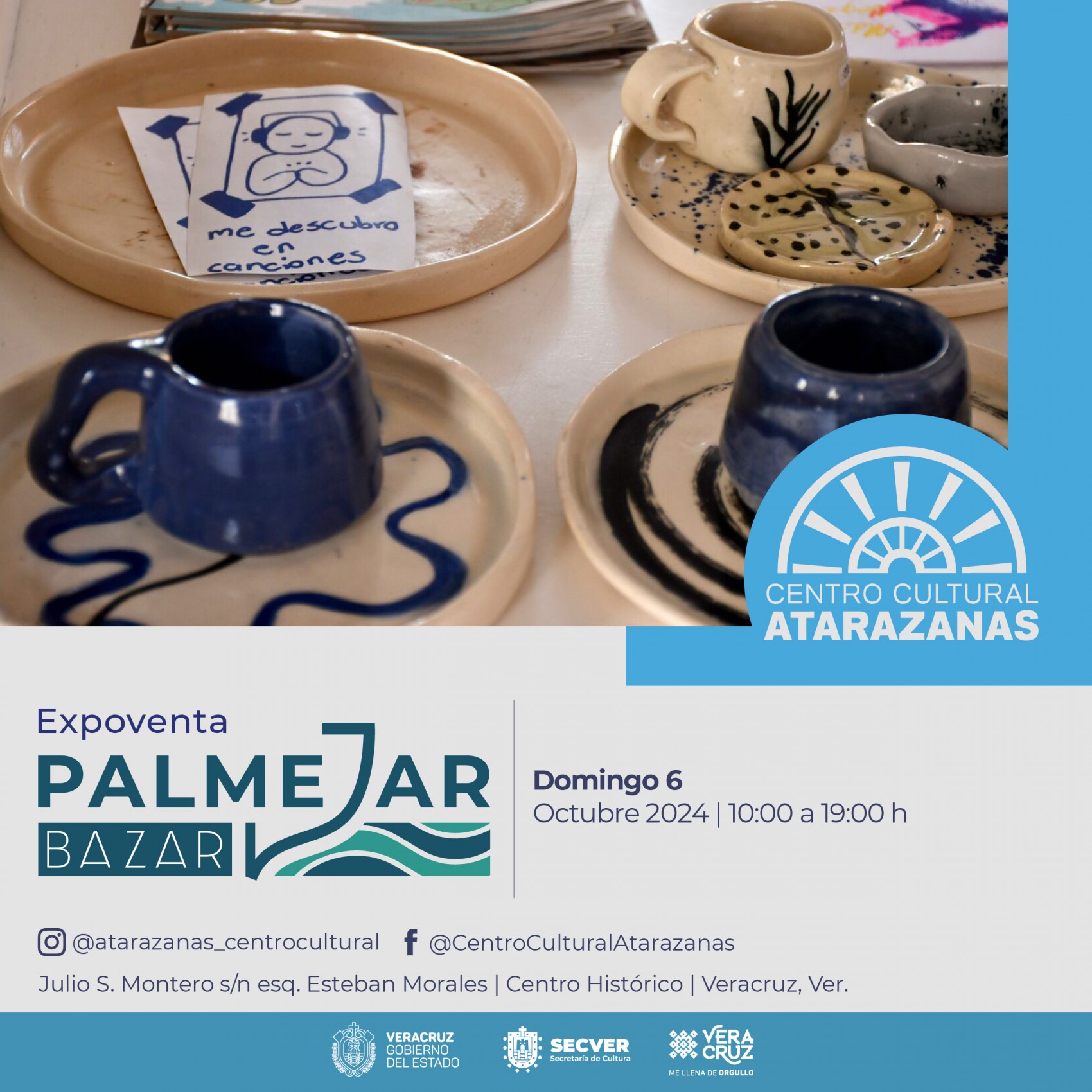 Estás invitado a Artífices Mercado Artesanal y Palmejar Bazar en el Centro Cultural Atarazanas