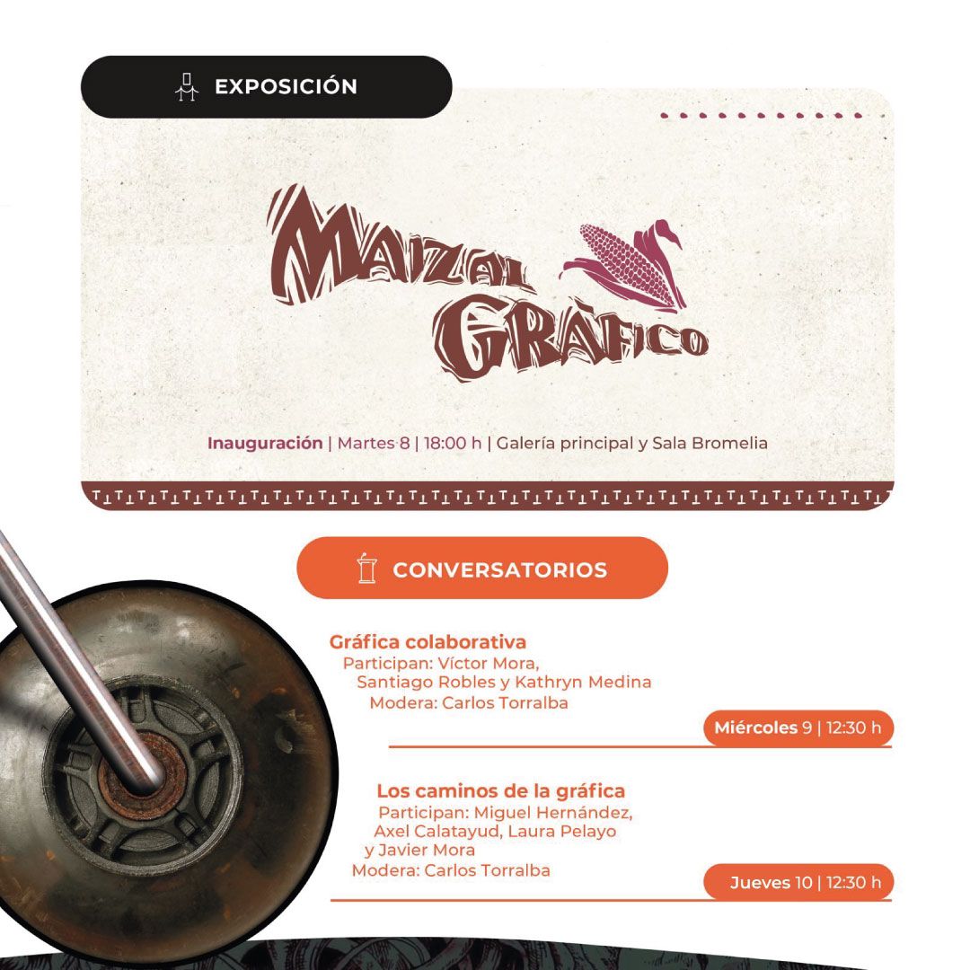 Estás invitado a la inauguración de la exposición Maizal Gráfico en el JEX