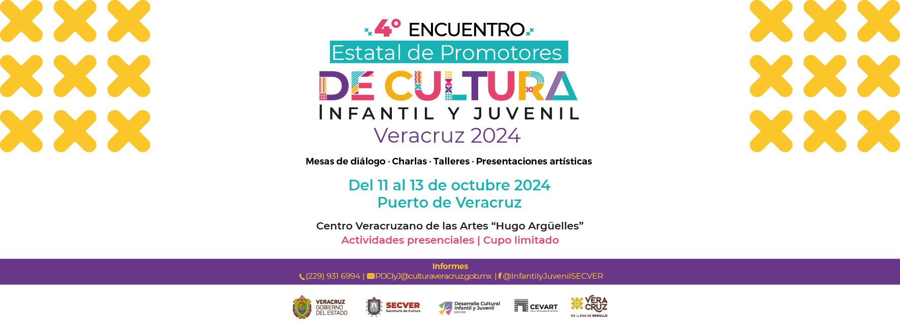 Estás invitado al 4° Encuentro Estatal de Promotores de Cultura Infantil y Juvenil, Veracruz 2024