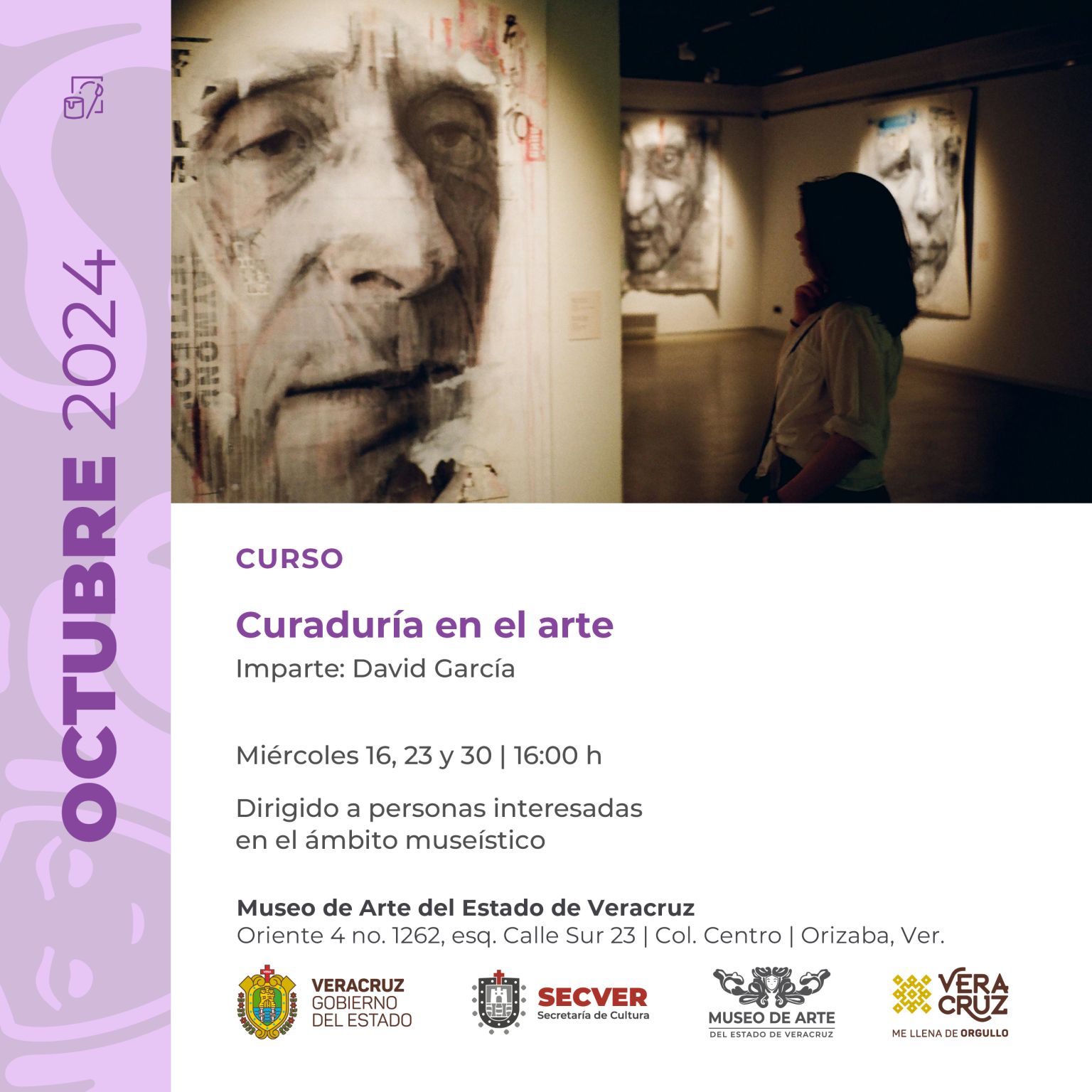 Invitan al curso Curaduría en el arte a realizarse en el MAEV