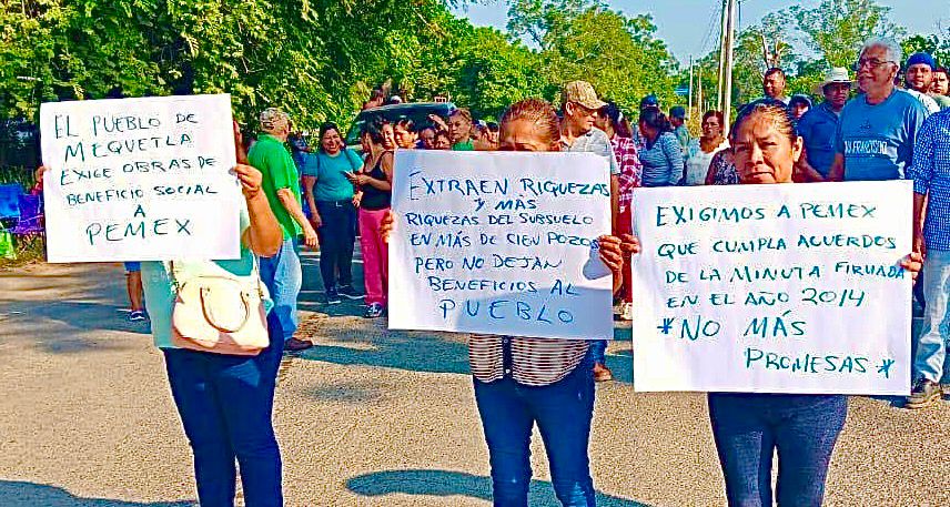 Habitantes de Castillo de Teayo exigen a Pemex rehabilitación de vías de comunicación