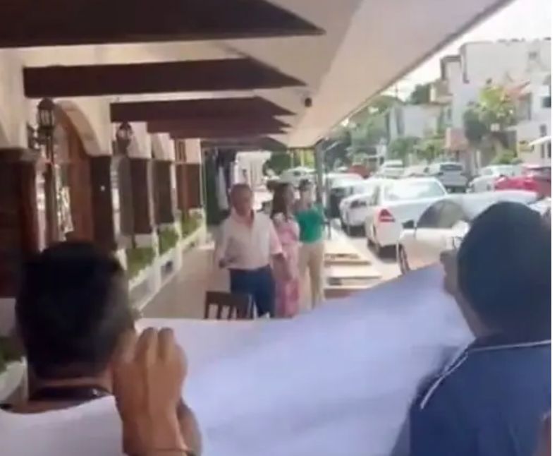 Trabajadores del Poder Judicial encaran a Yunes Linares en Veracruz