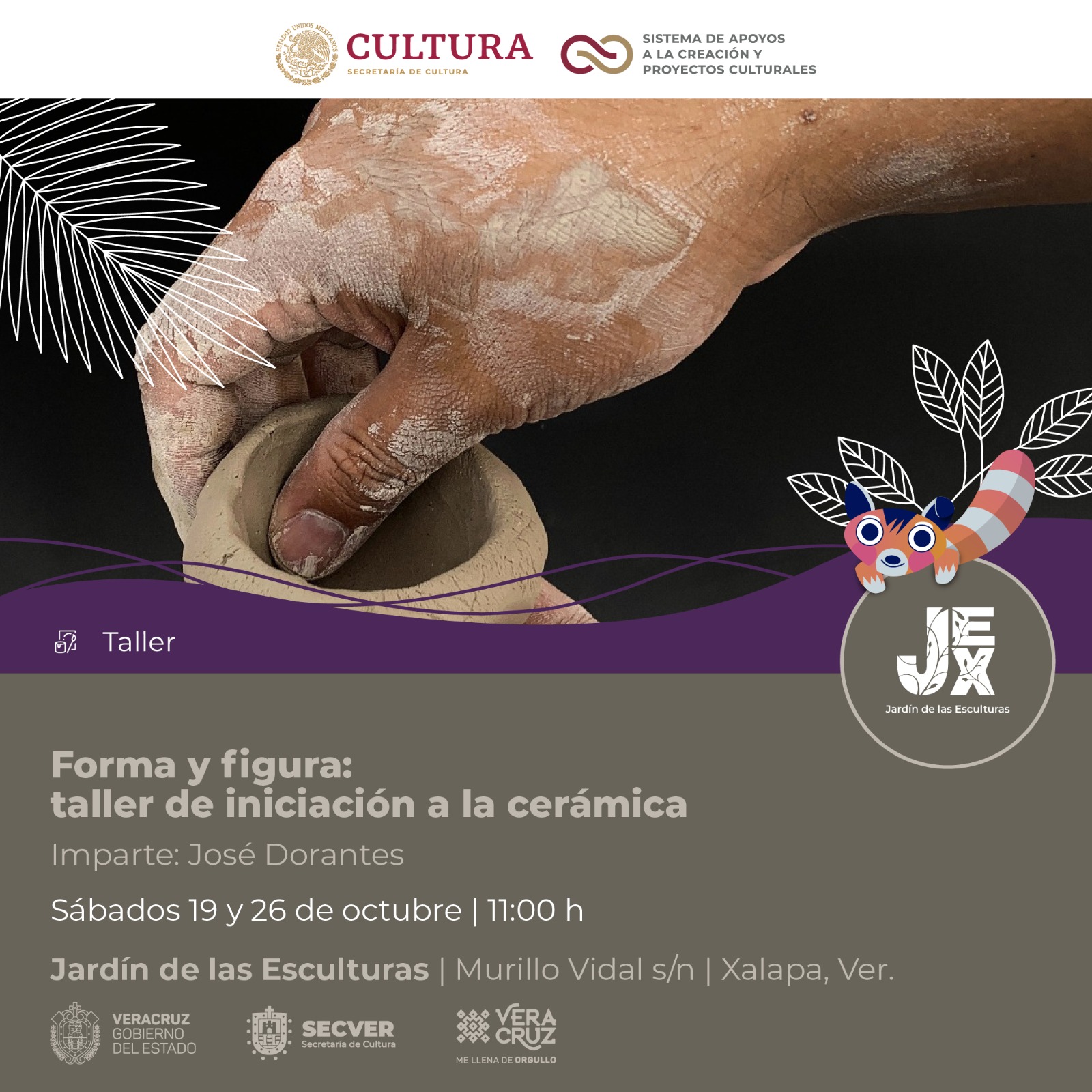 Estás invitado a talleres artísticos durante octubre en el JEX