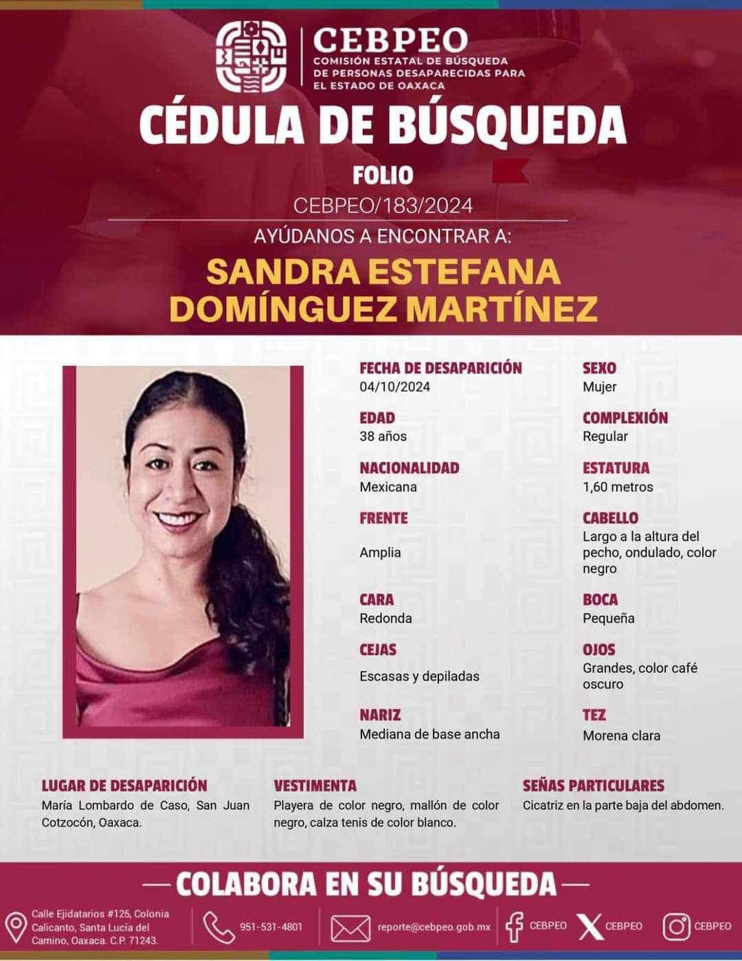 Investigaciones para localizar a Sandra Domínguez, activista desaparecida no avanzan, denuncian familiares