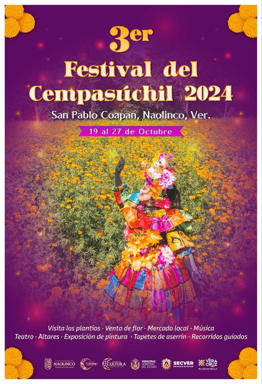 Este sábado inauguración del 3er Festival del Cempasúchil 2024 en San Pablo Coapan