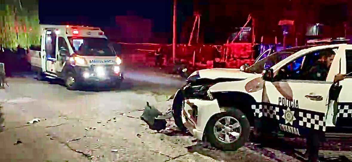 Se impactan patrullas de la policía estatal y municipal en Poza Rica