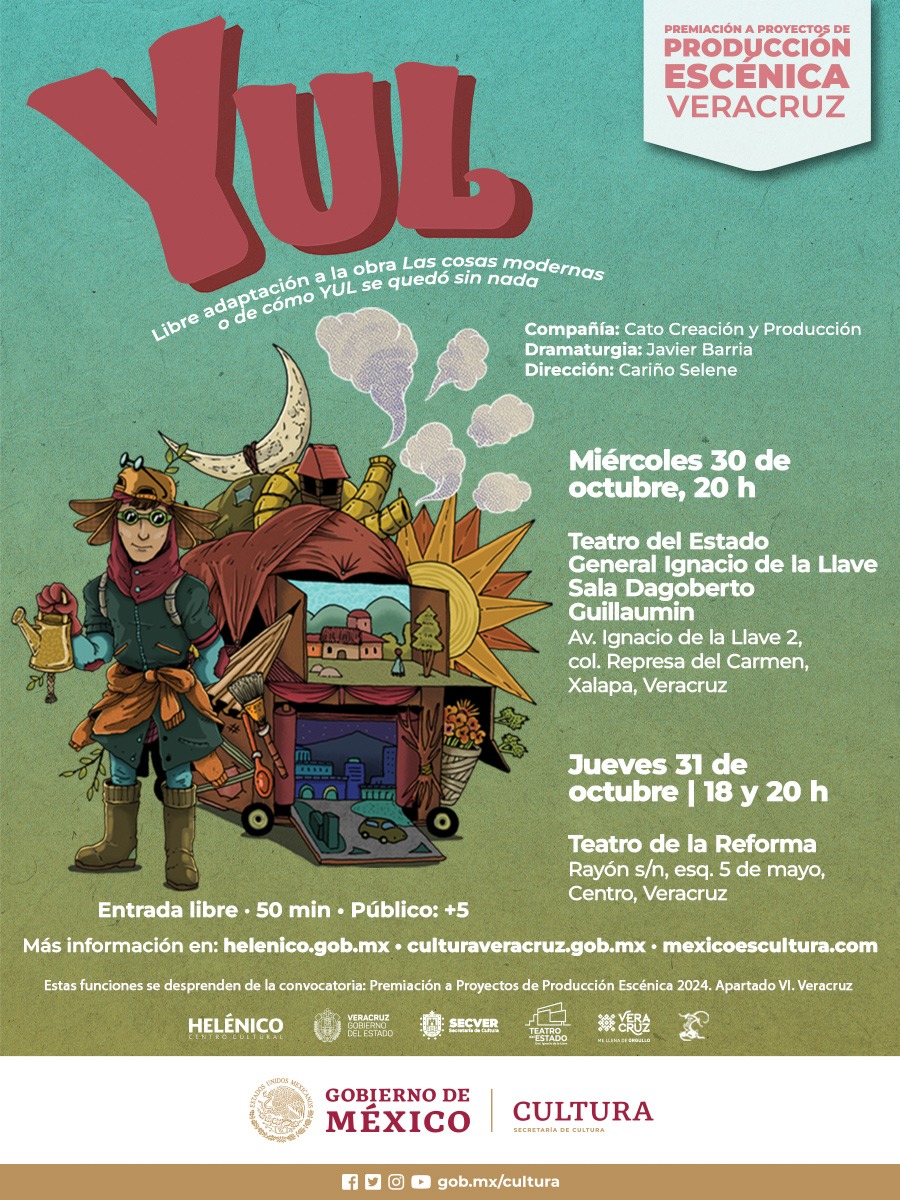 Se invita a las presentaciones del 5° Premio a Proyectos de Producción Escénica en Veracruz 2024