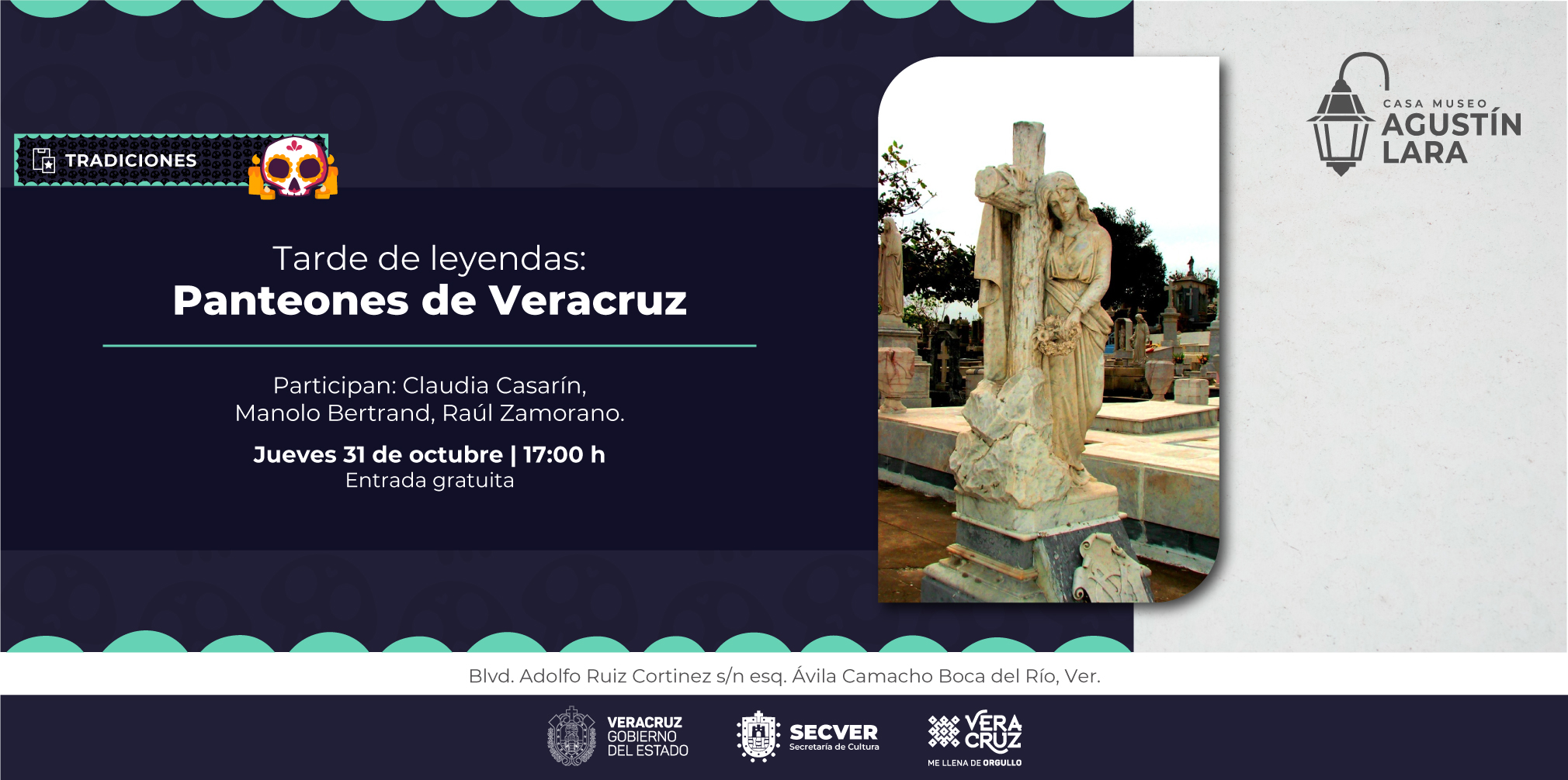 Estás invitado a participar en la tarde de leyendas del Museo Agustín Lara