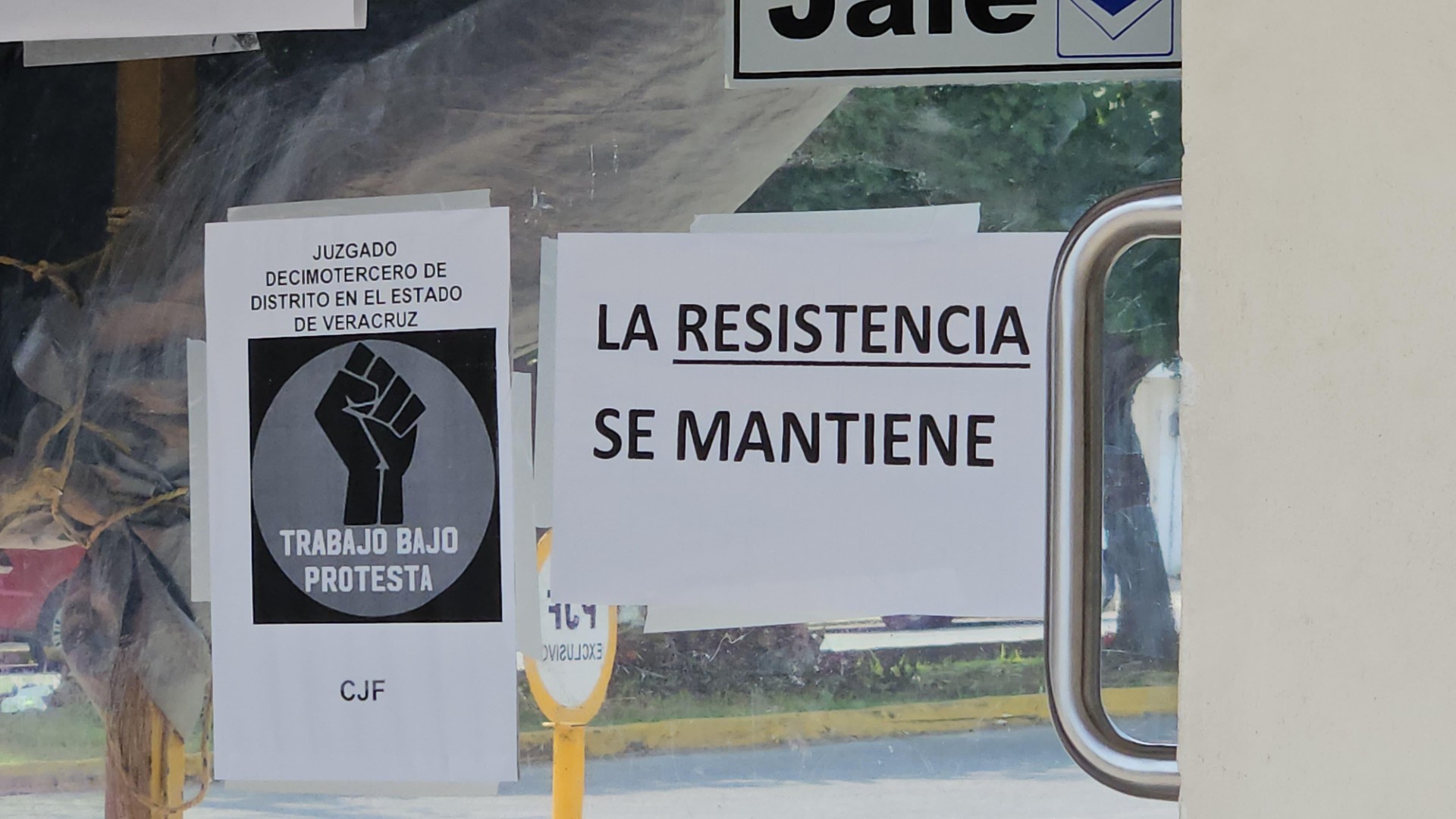 Levantan paro pero trabajan bajo protesta en el PJF de Poza Rica