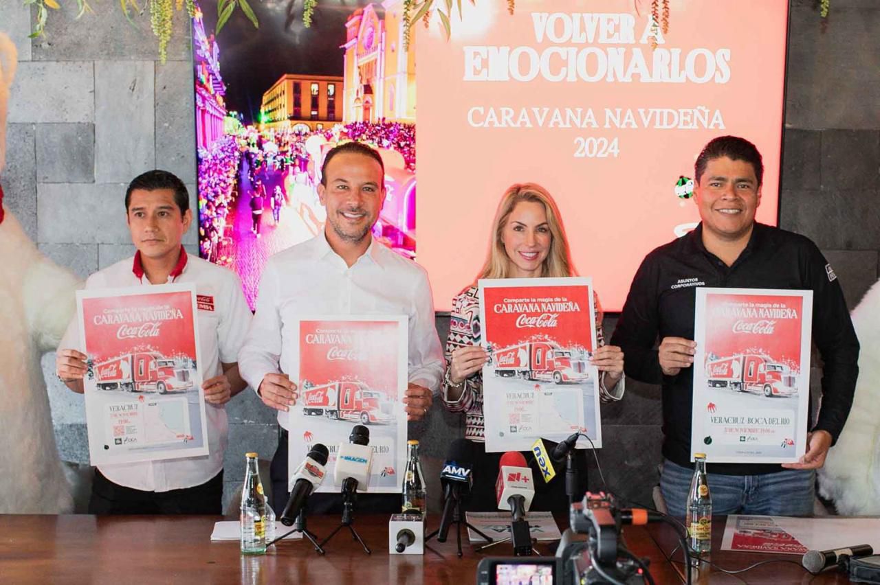 Anuncia Alcalde JM Unánue regreso de la Caravana Navideña Coca-Cola