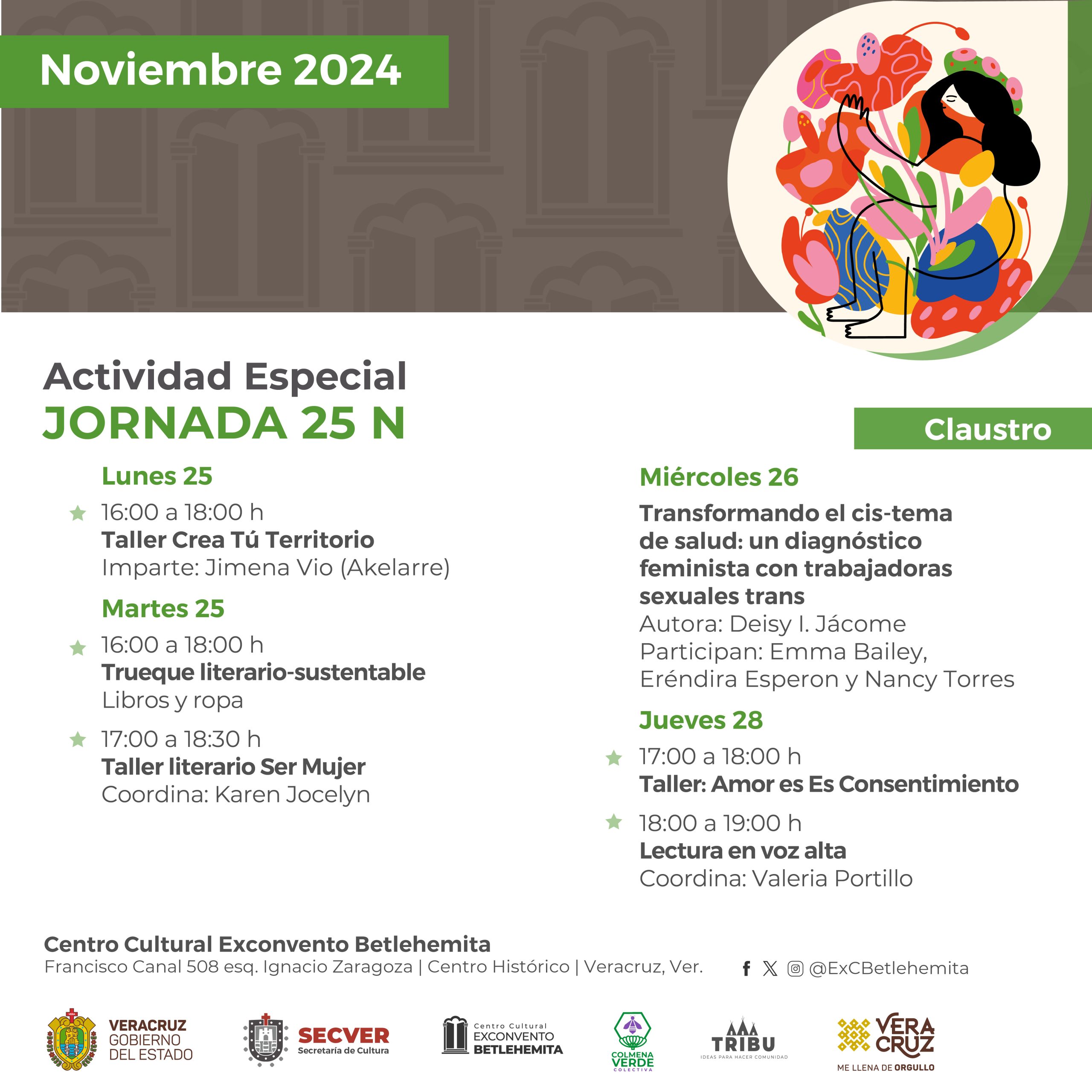 Jornada 25N con motivo del Día Internacional de la Eliminación de la Violencia contra las Mujeres