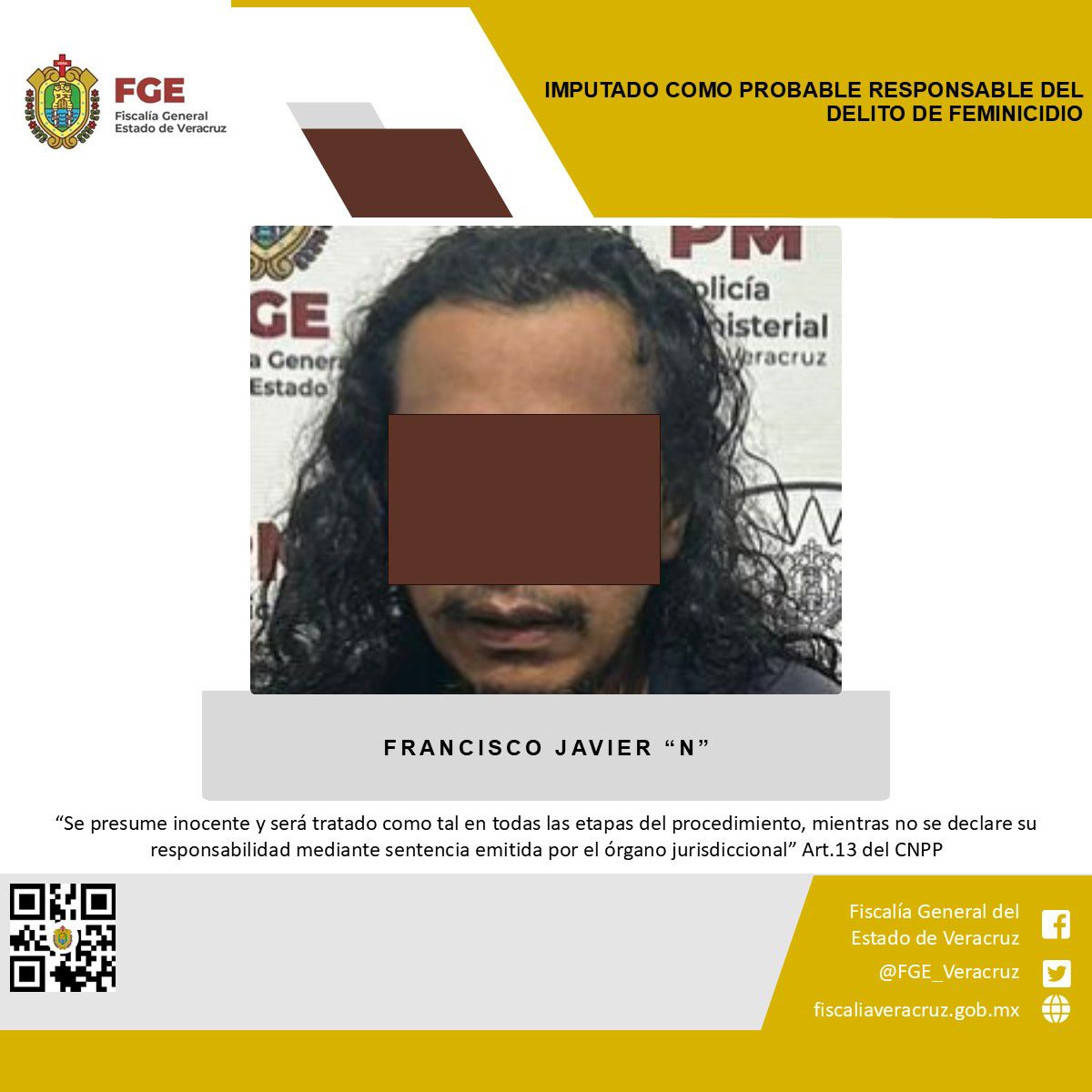 Por deuda de 100 mil pesos Francisco Javier “N”, asesinó a de Karina en Las Choapas