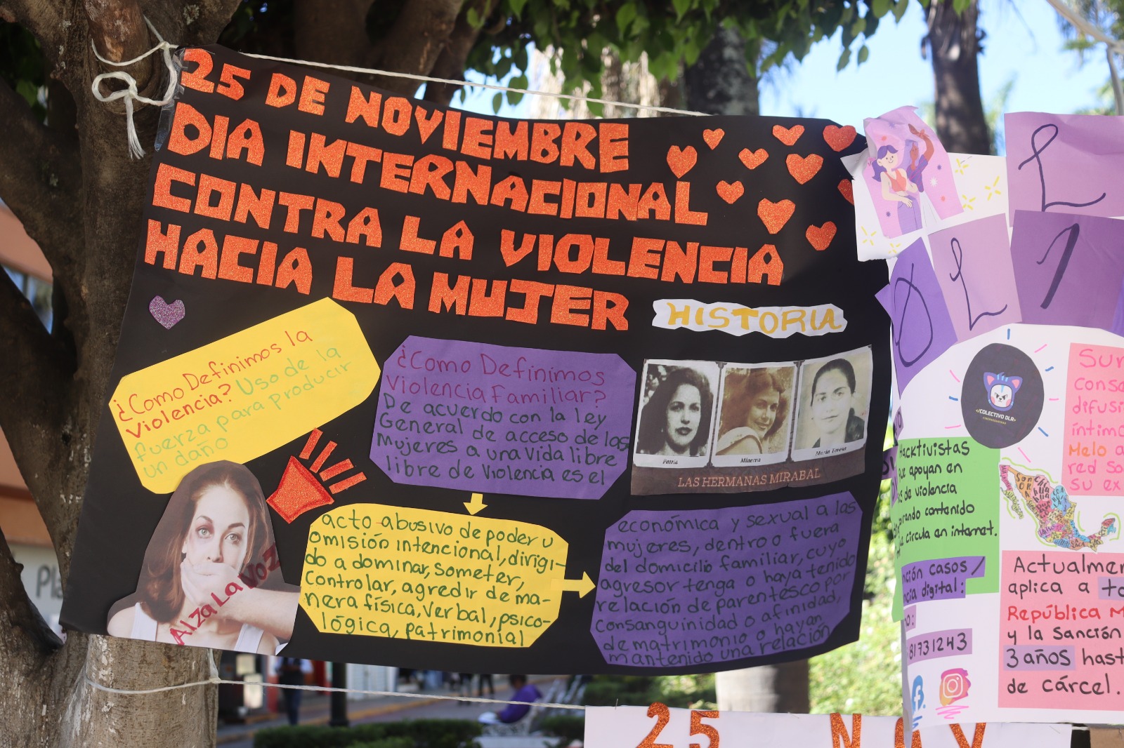 Instalan tendedero de no violencia en Ciudad Mendoza