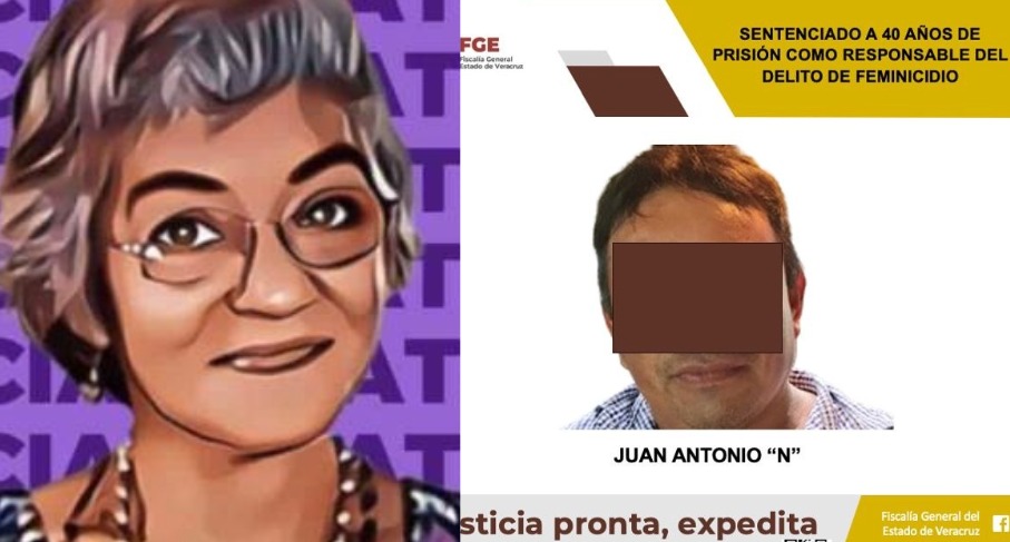 Dan 40 años de prisión a feminicida de Toñita en Veracruz