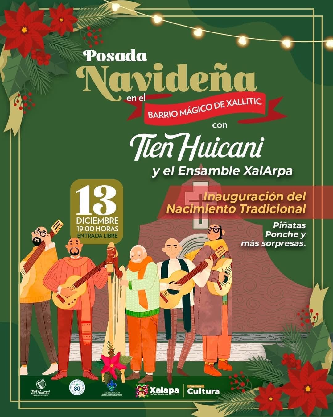 Este viernes, posada navideña con Tlen Huicani