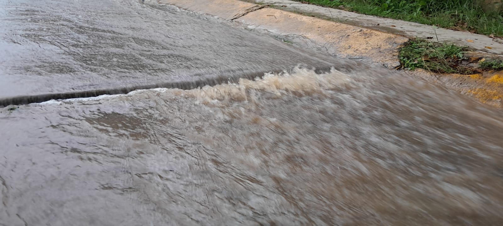 Se desperdician cientos de litros de agua en fuga en la colonia El Olmo, CMAS tarda en llegar