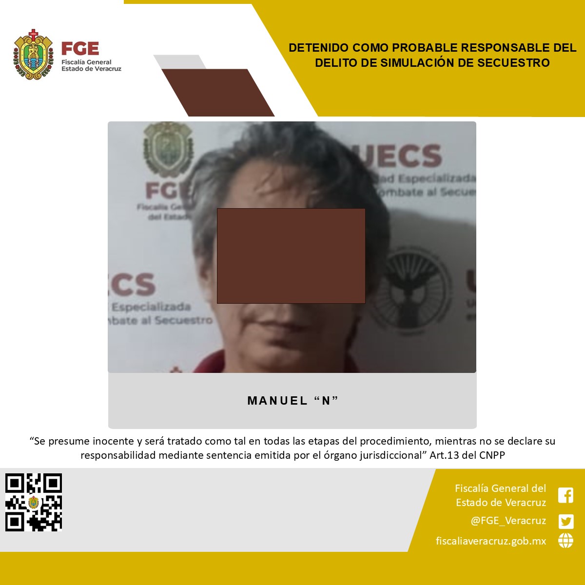 Hombre finge su secuestro por problemas matrimoniales en Veracruz