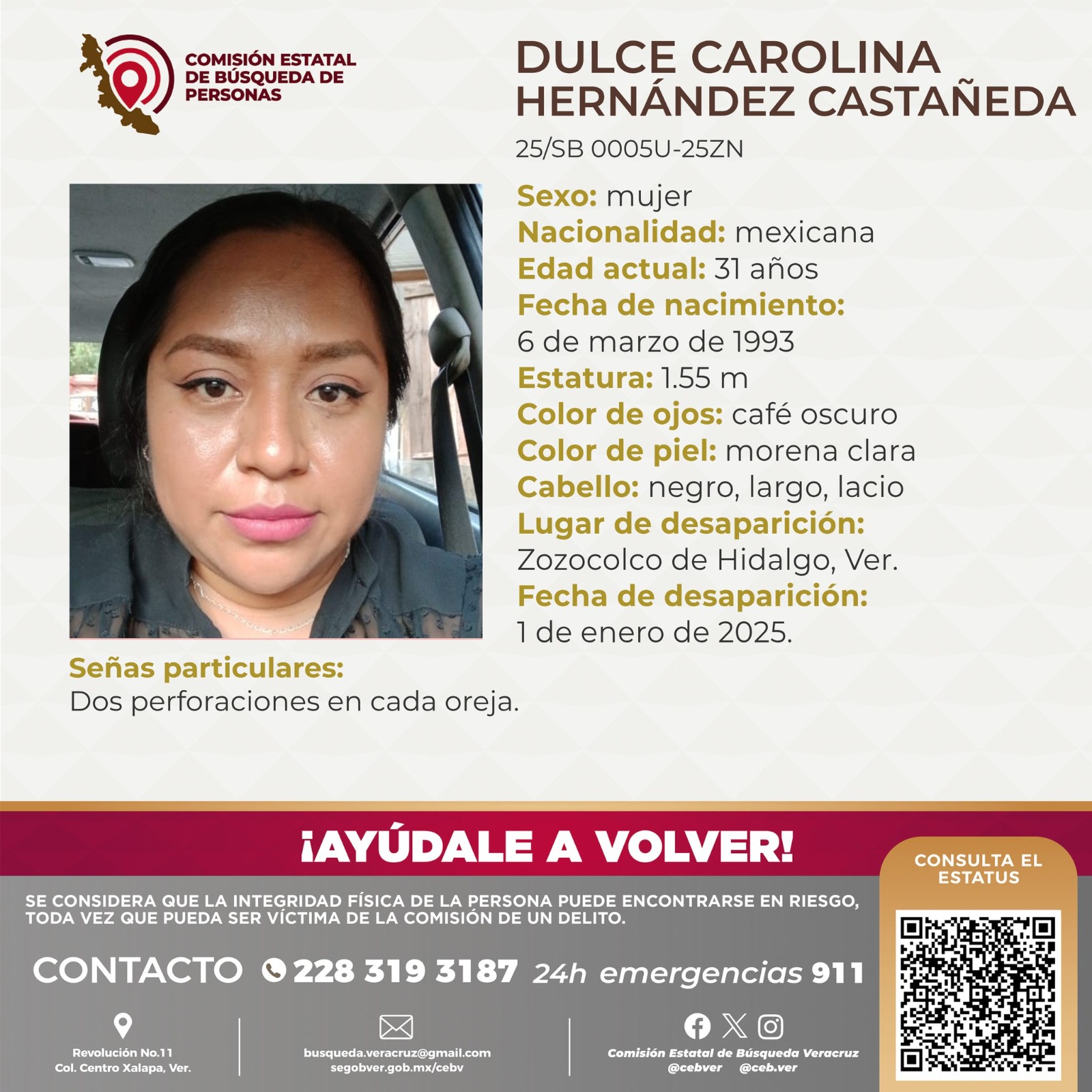 Dulce fue hallada muerta tras ser reportada como desaparecida en Zozocolco