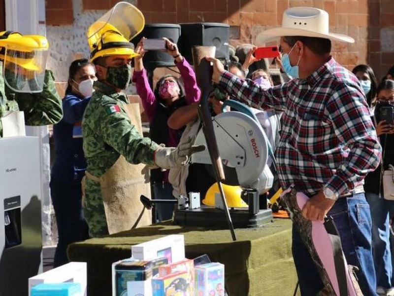 Guardia Nacional y Ejército inician campaña de canje de armas en Veracruz