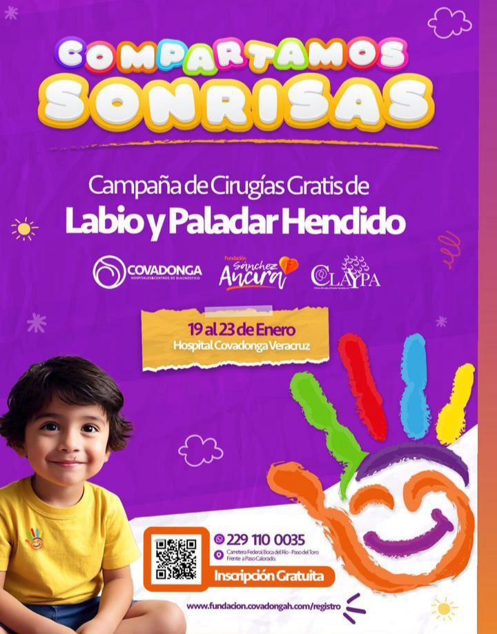 Convocan a la Primera Campaña Gratuita de Cirugías de Labio y Paladar Hendido