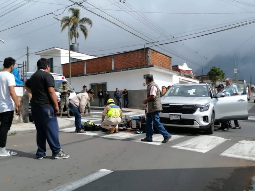 Dos lesionados en dos accidentes en el centro de Orizaba