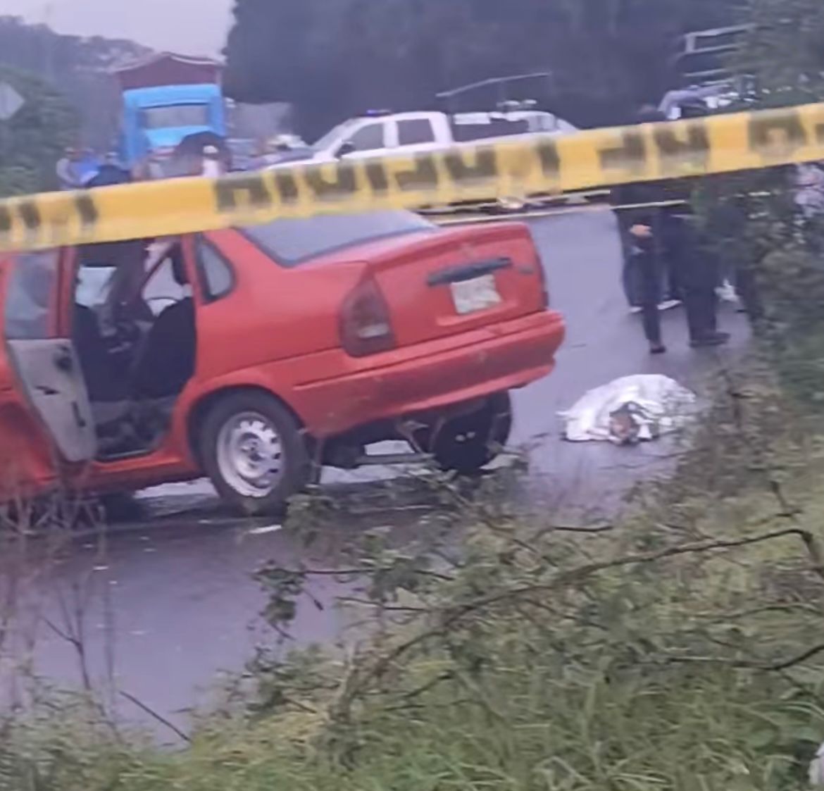 Mujer muere en accidente en Rafael Lucio, hay dos menores heridos