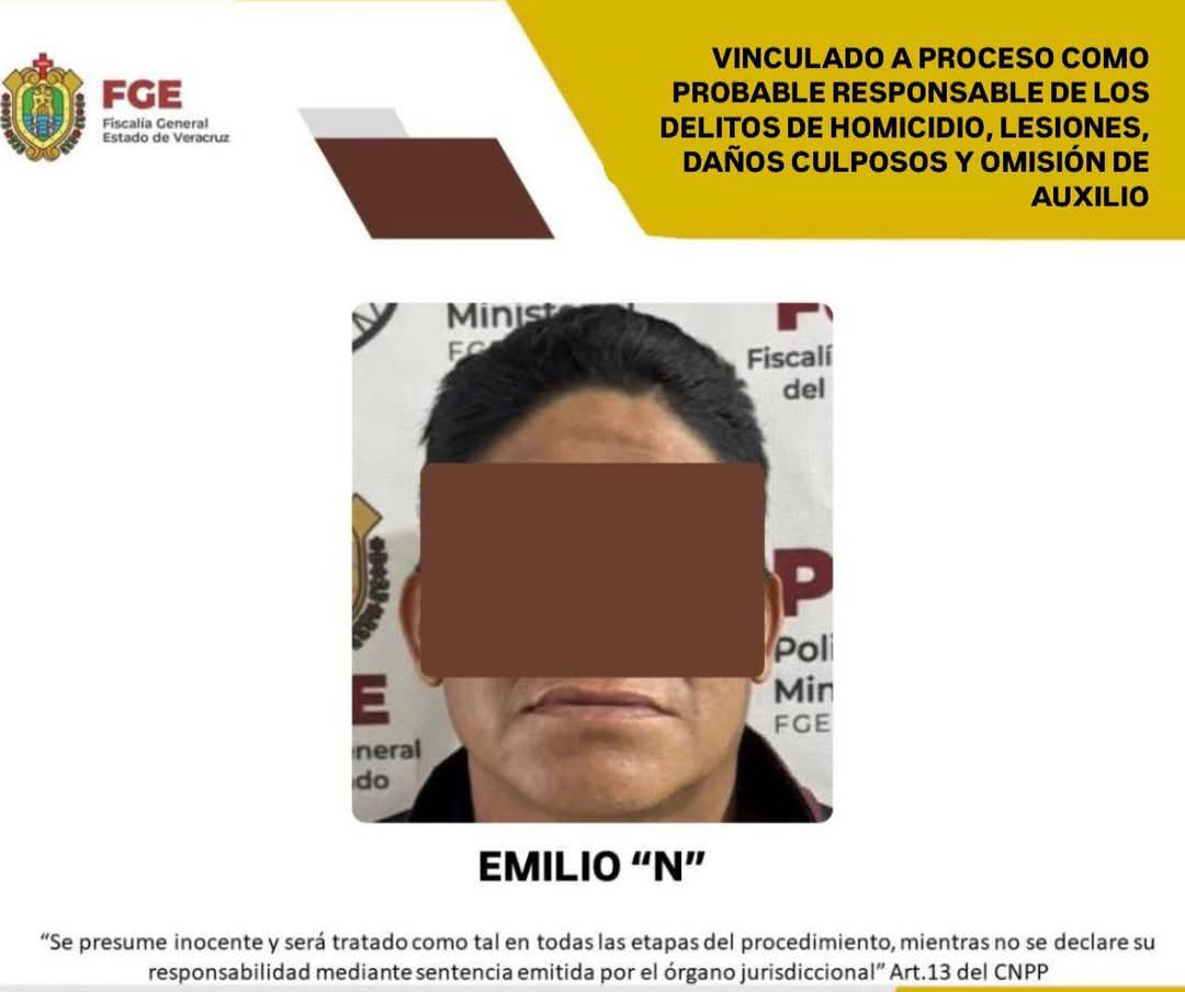 Vinculan a proceso a presunto responsable de accidente en la carretera Veracruz-Cardel