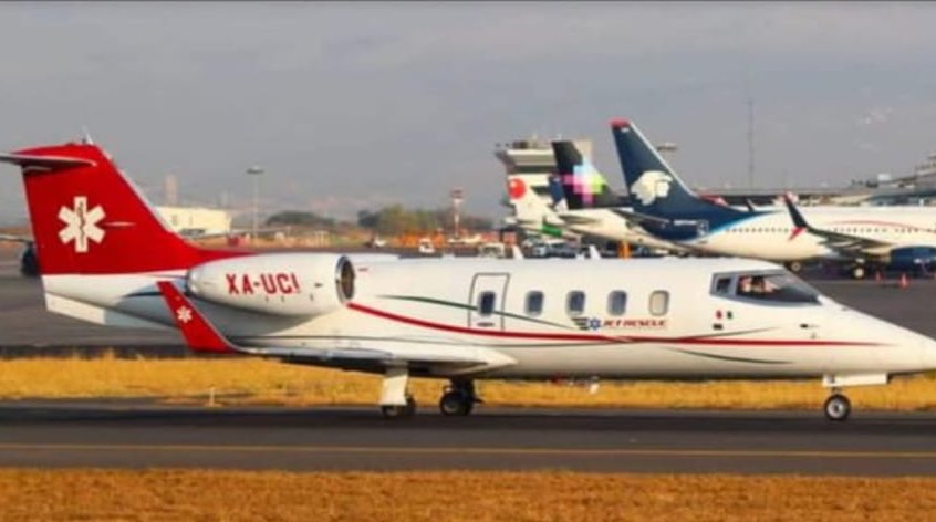 Ambulancia aérea accidentada en Filadelfia hizo escala en el aeropuerto de Veracruz esta semana