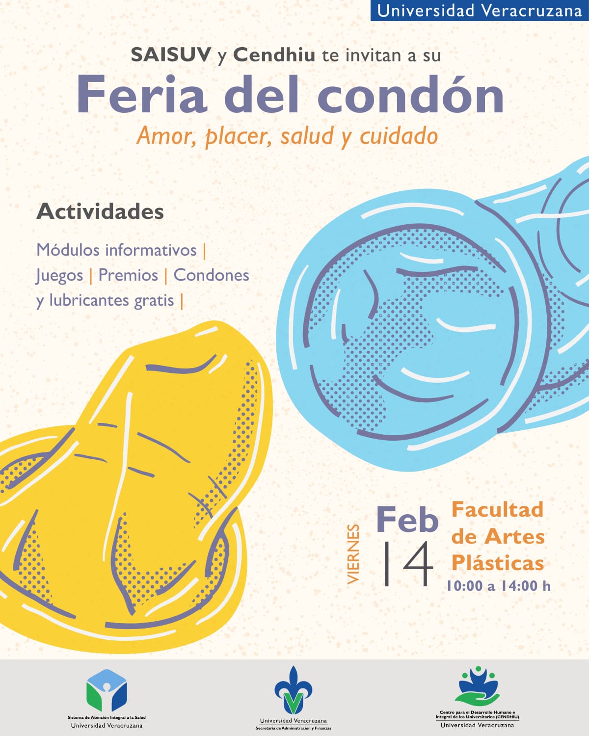 Feria del condón este viernes en la Facultad de Artes