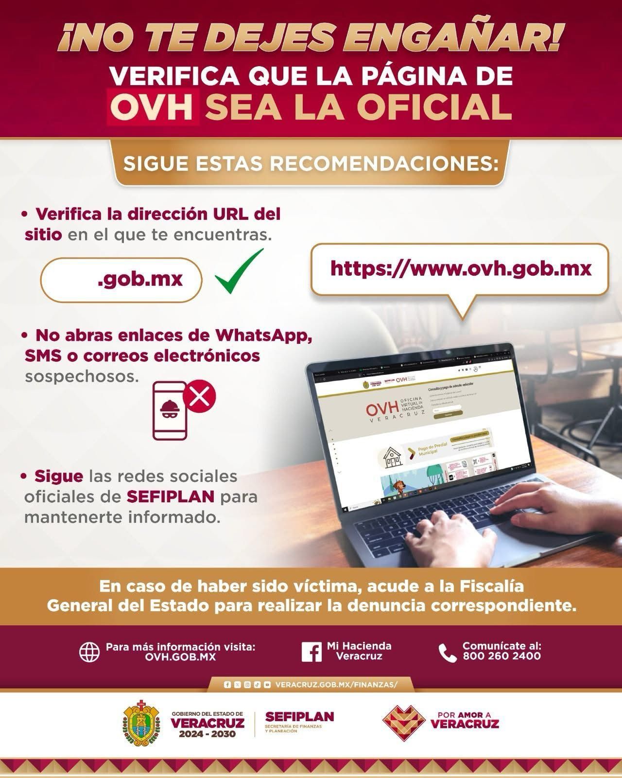 Sefiplan alerta sobre fraudes en línea con portales falsos de la OVH