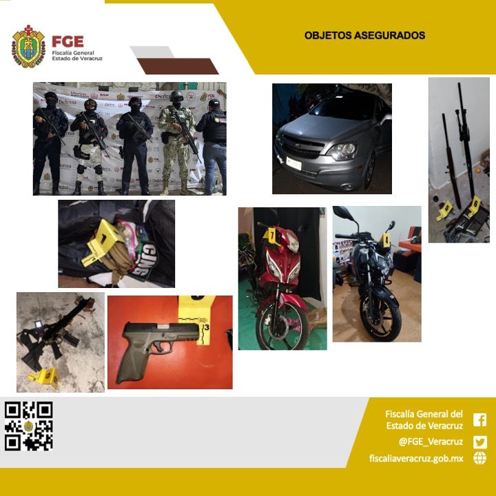 Cateo en Alvarado: Fuerzas federales aseguran vehículos, armas y equipo táctico