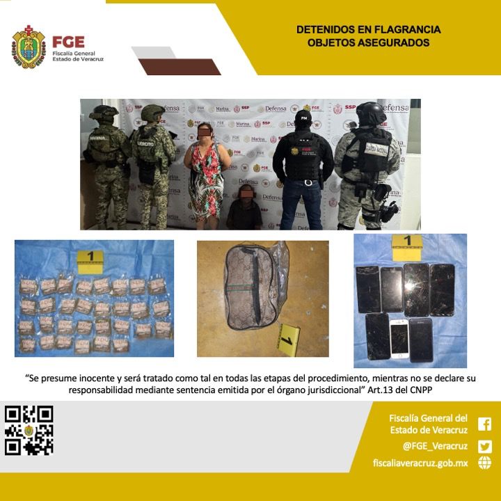 Cateos en Veracruz y Orizaba dejan 11 detenidos y aseguramiento de droga
