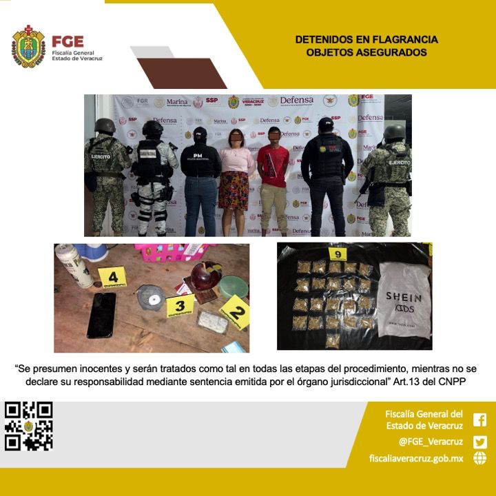 Cateo en Veracruz: Detienen a 2 y aseguran diferentes objetos