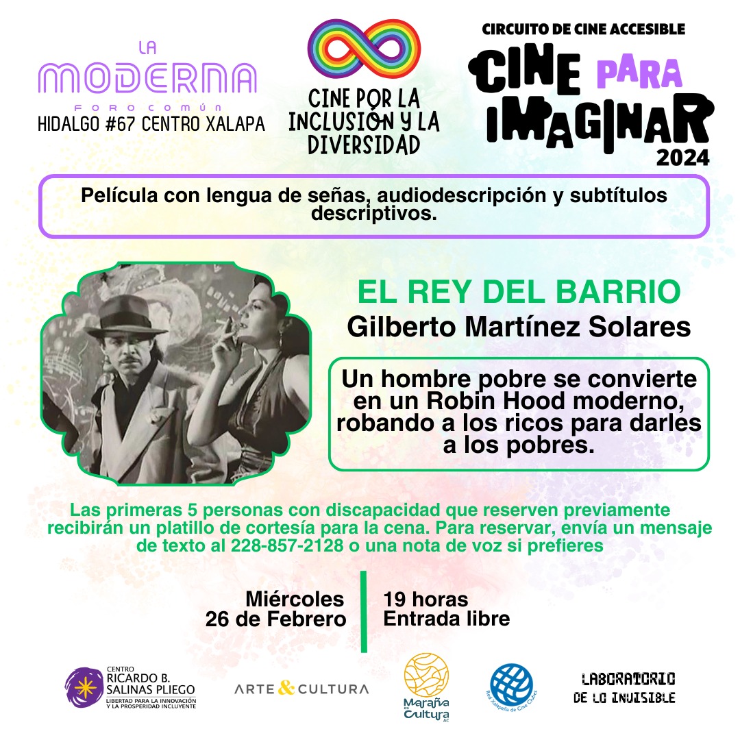 Tin Tan inclusivo, nueva función de Cine para Imaginar